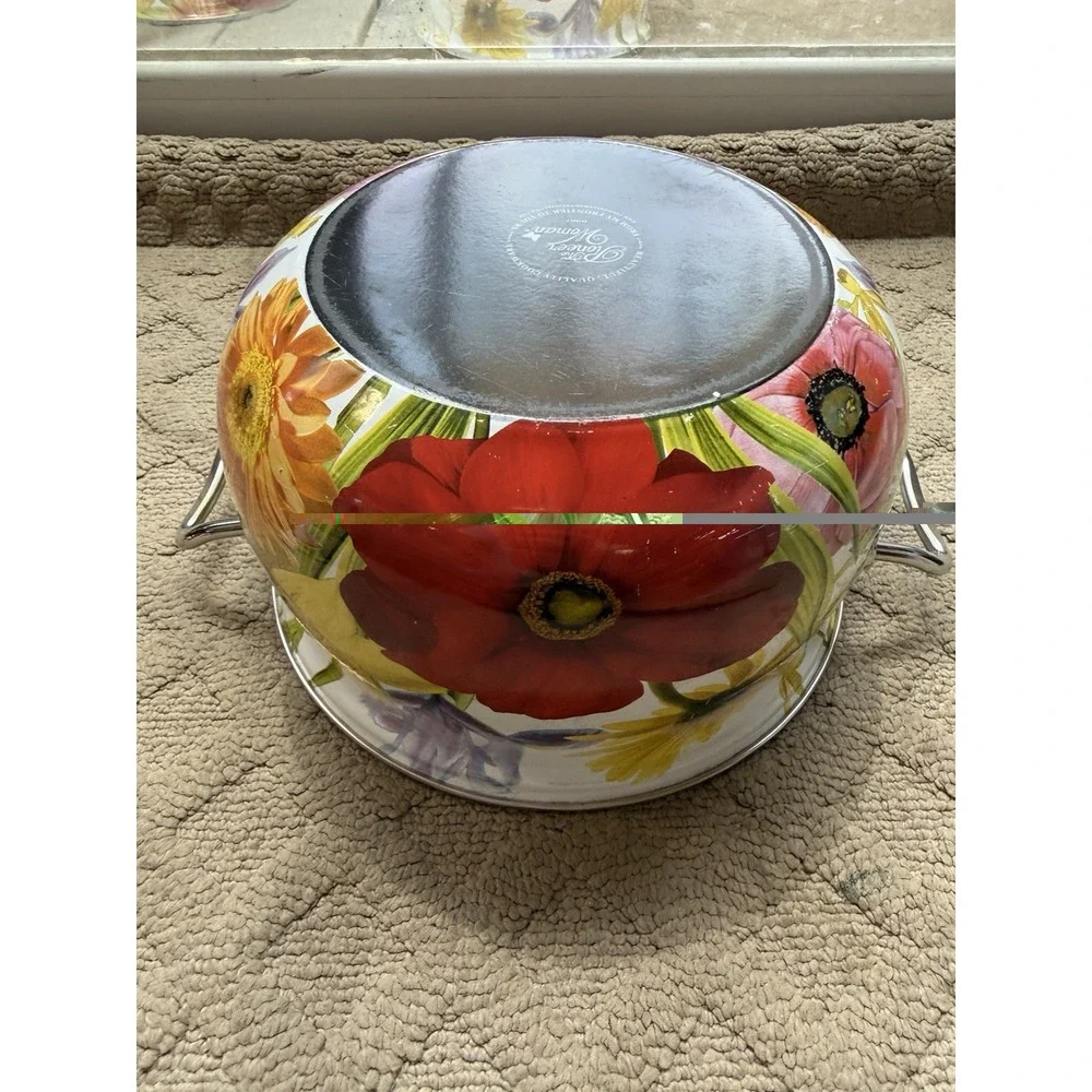 The Pioneer Woman Dutch Oven Floral Garden Enamel On Steel 4 Qt RETIRED